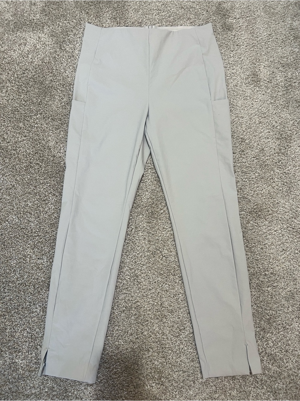 Athleta Women's Light Gray Tailored Stretch Pants